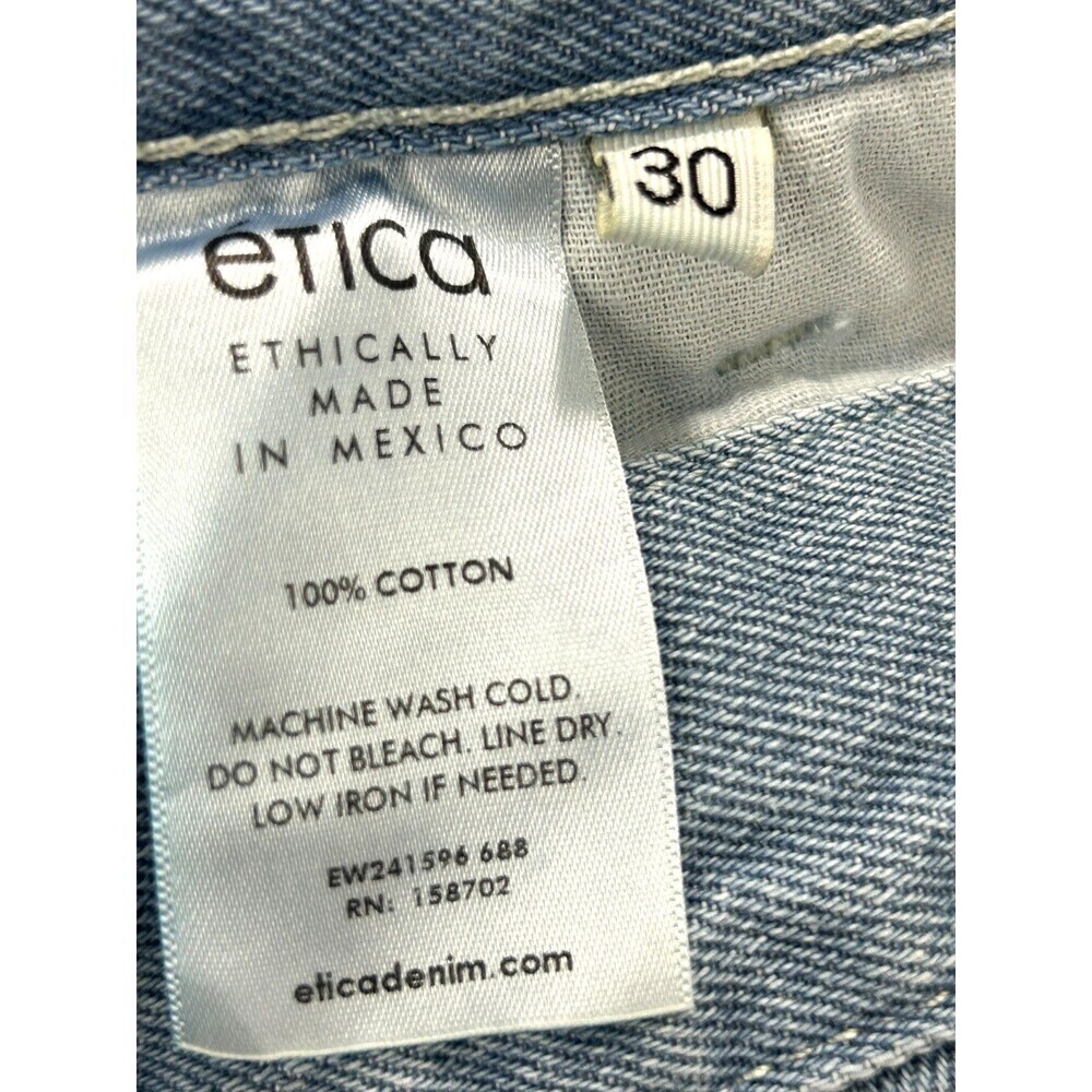 New Anthropologie Etica Women Sz 30 Jeans Marley Ultra High Rise Baggy Terranea - Picture 12 of 12